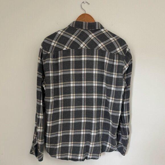 Rails Lennox Shirt in Charcoal Ghurka Melange Size Medium - Picture 7 of 9
